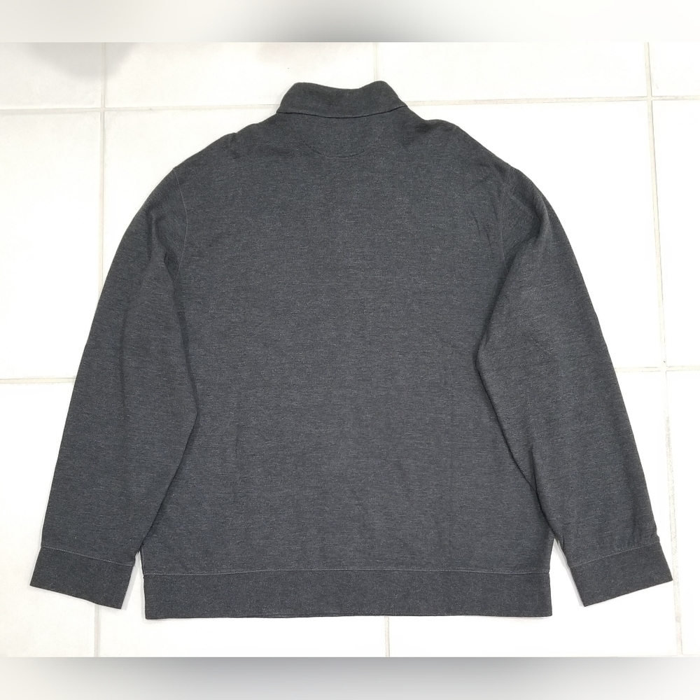 Polo Ralph Lauren ¼ Zip Soft Cotton Blend Pullover Top in Heathered Gray XL-XXL - Picture 5 of 15